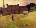 La producción de heno en Bretaña Postimpresionismo Primitivismo Paul Gauguin